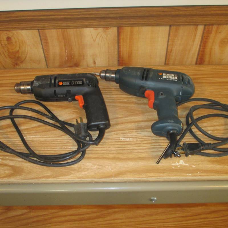 (2) Black & Decker 38 Drills