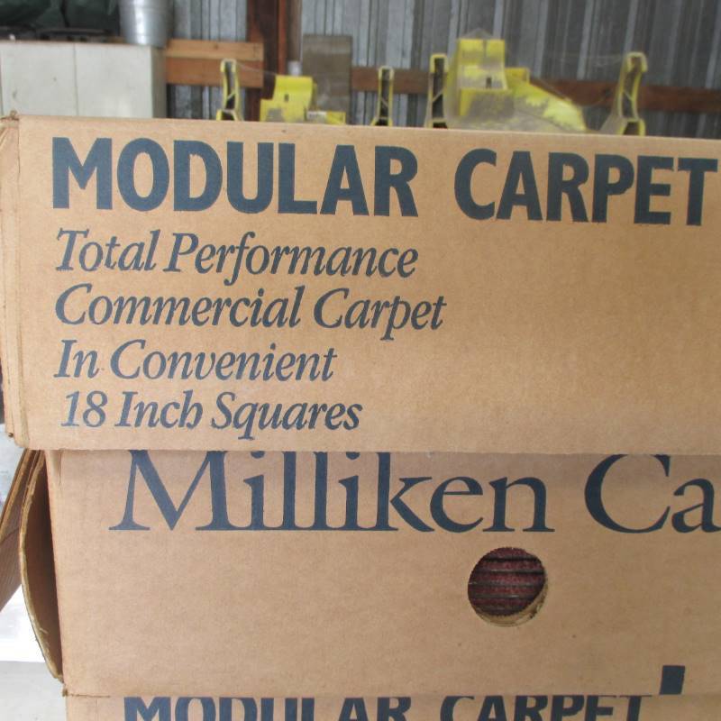 (5) Boxes of 18x18 Carpet Tiles 18 per box