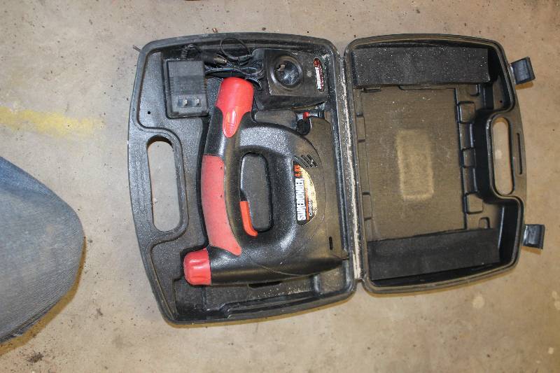 lot 21 image: Surebonder 4.8V Cordless Stapler w Case