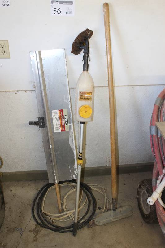 lot 56 image: Lot of (3) Commercial Paint Equipment Includes Hyde Paint Shield, Wagner DeckMate, Trowel