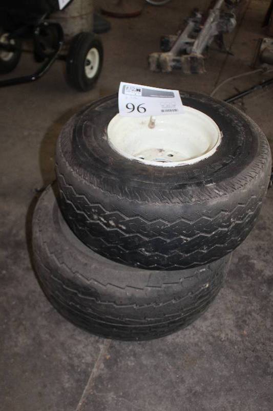 lot 96 image: Lot of (2) Tires w Wheels