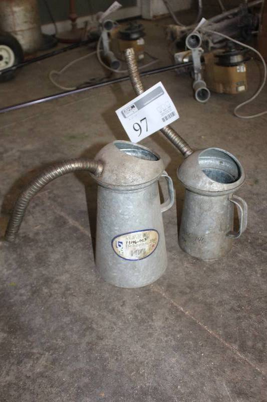 lot 97 image: Lot of (2) Oil Cans