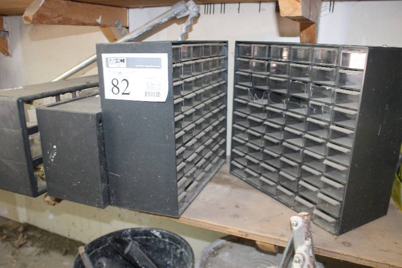 lot 82 image: Lot of (4) Organizer Cases Includes 2) 60-bin, 2) Other