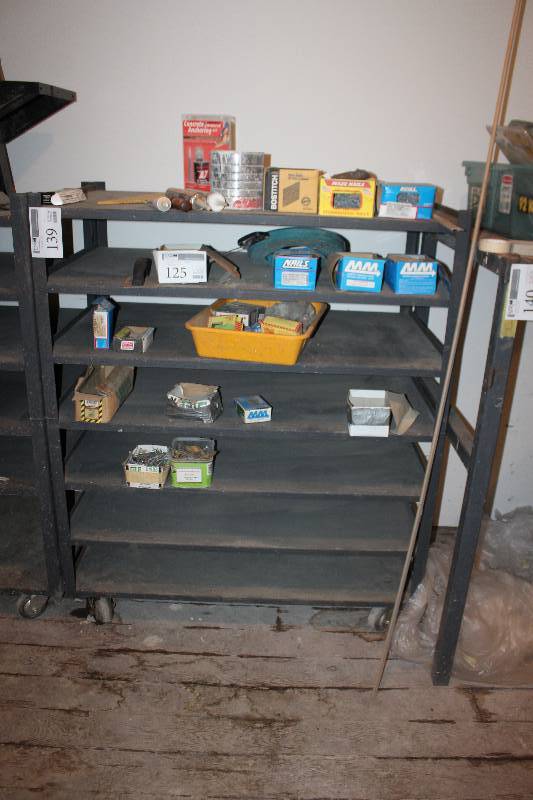 lot 139 image: Rolling 7-Shelf Metal Cart