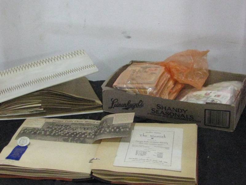 lot 39 image: Vintage Scrap Book & Cards 1900-1920s