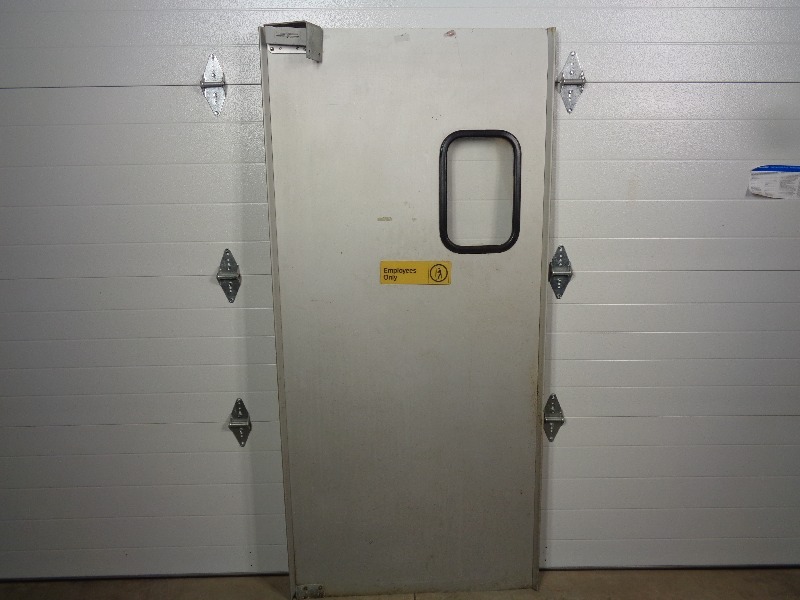 lot 23 image: Aluminum Swinging Kitchen Door