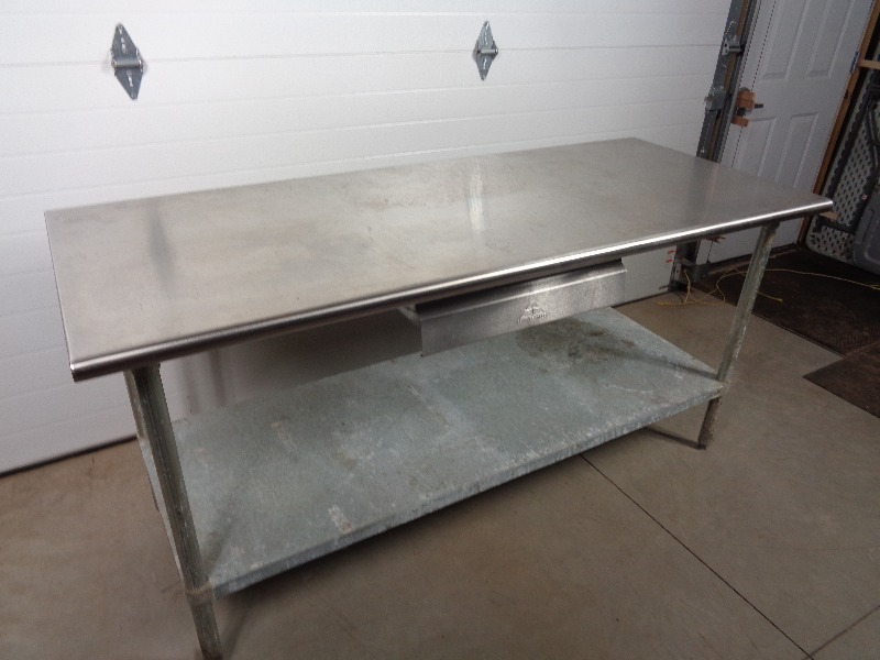 lot 32 image: Advance Tabco Stainless Table with Drawer