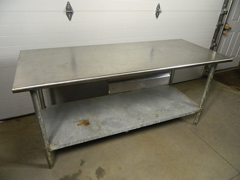 lot 56 image: Advance Tabco Stainless Table with Drawer