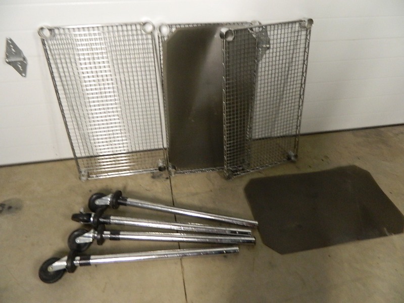 lot 87 image: Wire Shelf on Casters