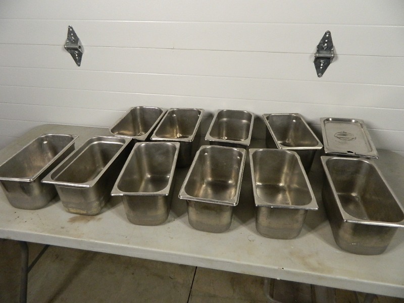 lot 130 image: 11 Stainless Steel Inserts