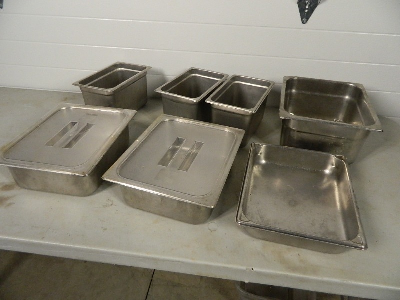 lot 132 image: 7 Stainless Steel Inserts