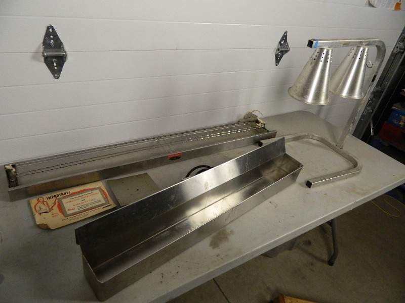 lot 142 image: Stainless Steel Liquor Rail, Food Wamers for Parts