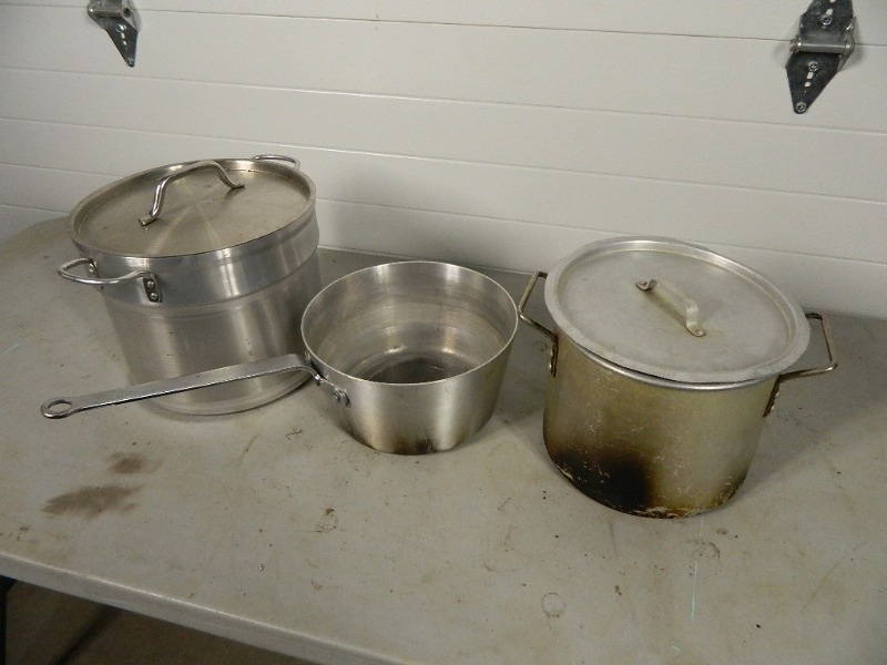 lot 149 image: Vollrath Aluminum Pots