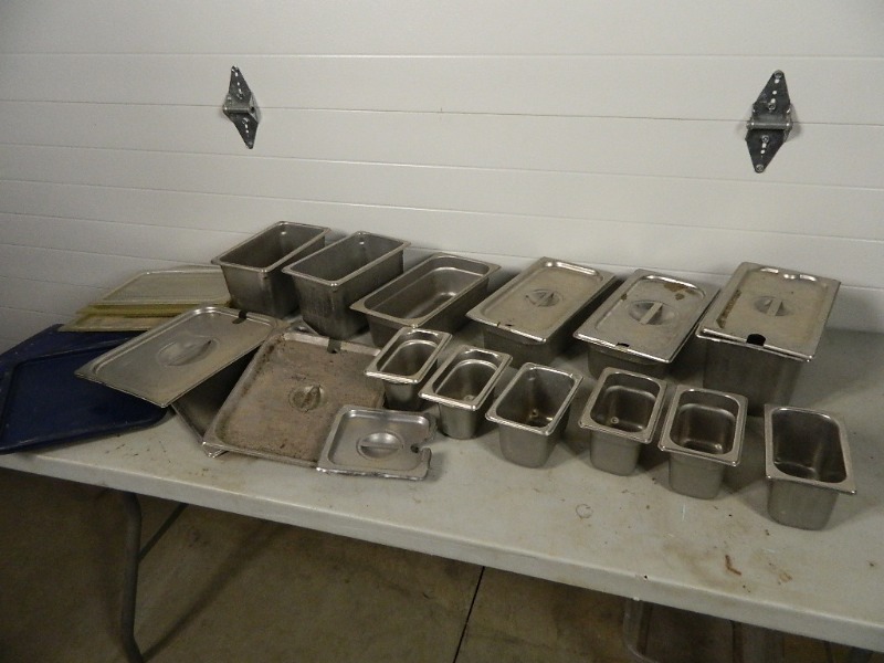 lot 155 image: Stainless Inserts and Assorted Lids