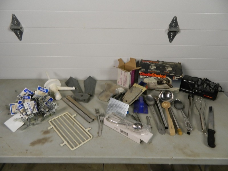lot 156 image: Utensils, Knife Sharpener, and More