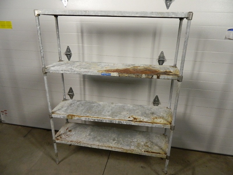lot 143 image: Adjustble Galvanized Shelf