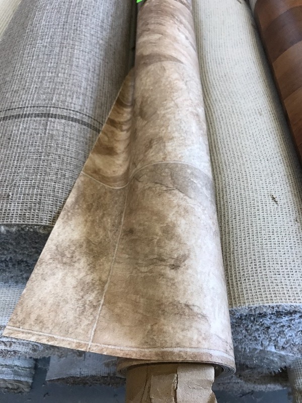 PARTIAL ROLL OF VINYL FLOORING