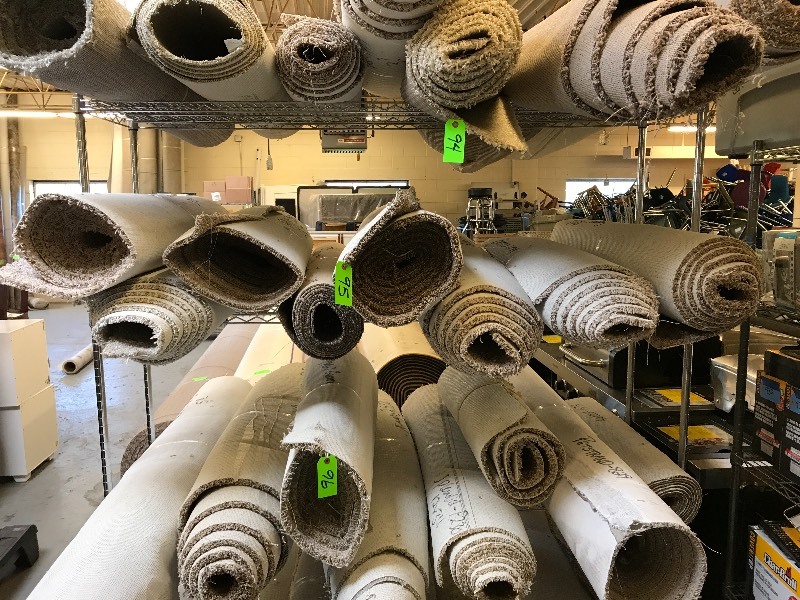LOT OF CARPET REMNANTS