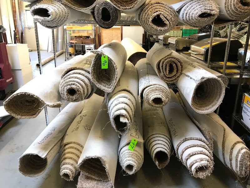 LOT OF CARPET REMNANTS