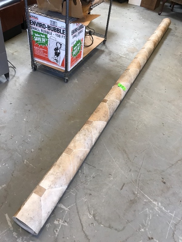PARTIAL ROLL OF VINYL FLOORING