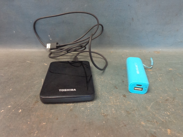 Portable Hard Drive and Power Pack