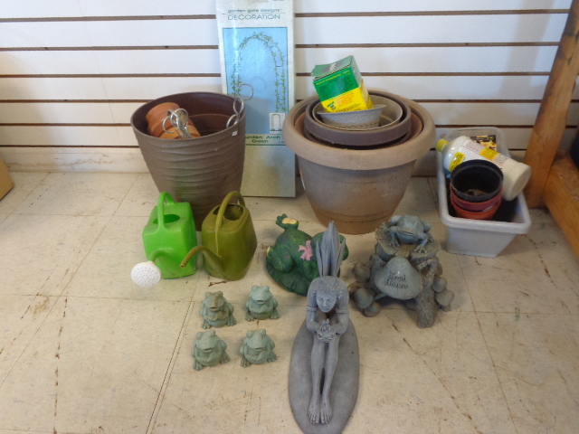 Yard Ornaments, Flower Pots and more