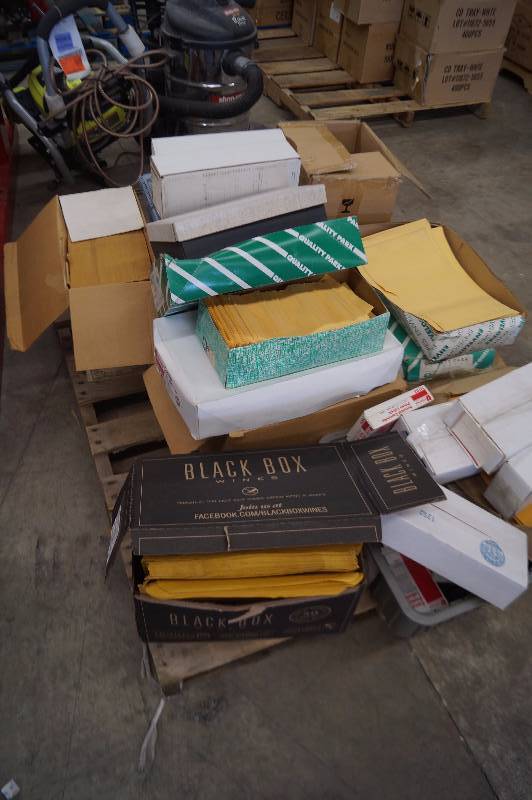 lot 9 image: Pallet of Envelopes, Stickers & Labels