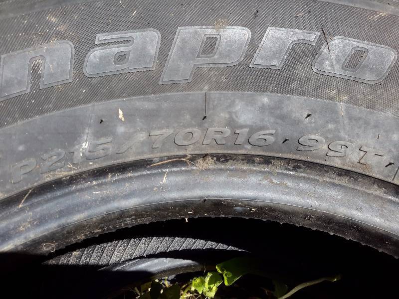lot 19D image: 2, DYNAPRO HT, P21570R16   99T