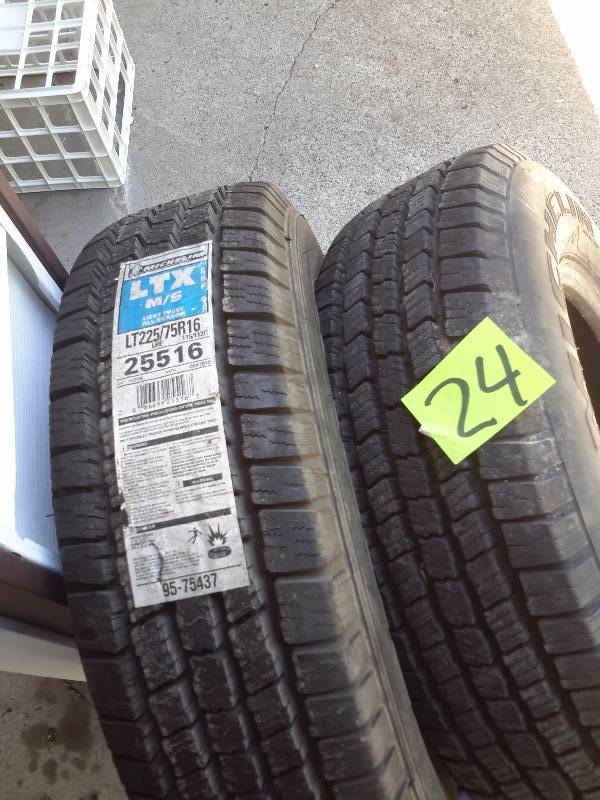 lot 24 image: 2 Michelin, LTX  LT22575R16   These are new