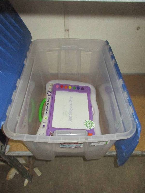 lot 21 image: tote full of kids stuff