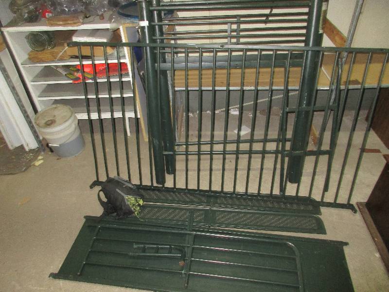 lot 29 image: bunk bed w slide and ladder and fort cover