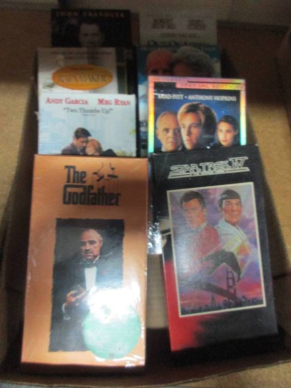 lot 34 image: VHS tapes - godfather in original wrapping