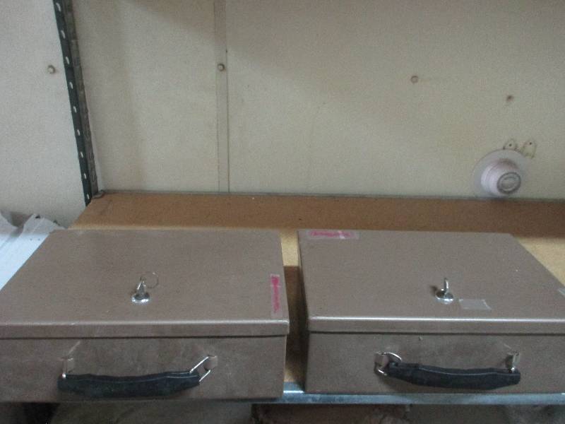 lot 44 image: 2 heavy duty lock boxes