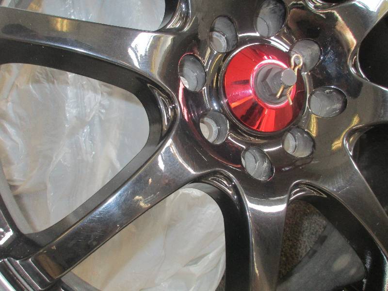 lot 4-1 image: set of 18 rims and tires Yokohama 22540r18 832nds tred 18x7 - 4 lug