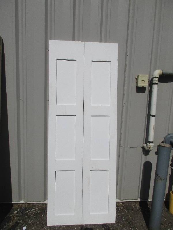 lot 93 image: bi-fold doors 29.5 x 78