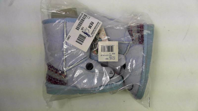 Muk Luks Kids Bosco Blue Puppy Boot - Size 8 Light Blue