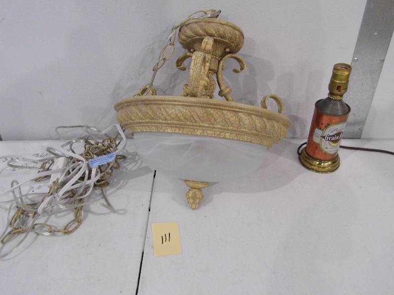 Grain Belt Light and Hanging Lamp