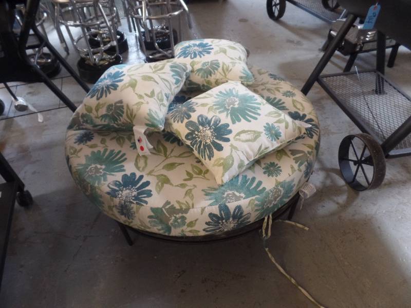 PATIO OTTOMAN AND END TABLES