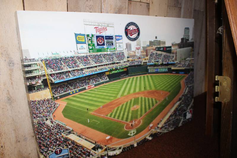 lot 55 image: Minnesota Twins Wall Art