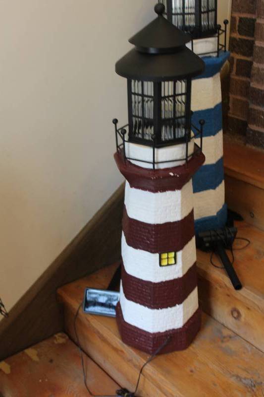 lot 73 image: Replica Outdoor Solar Light House