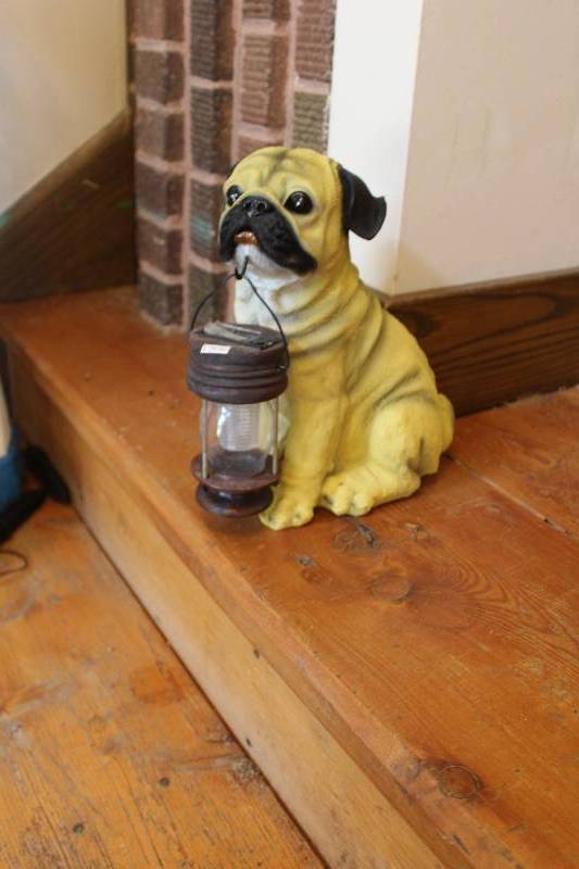 lot 75 image: Pug Dog Statue