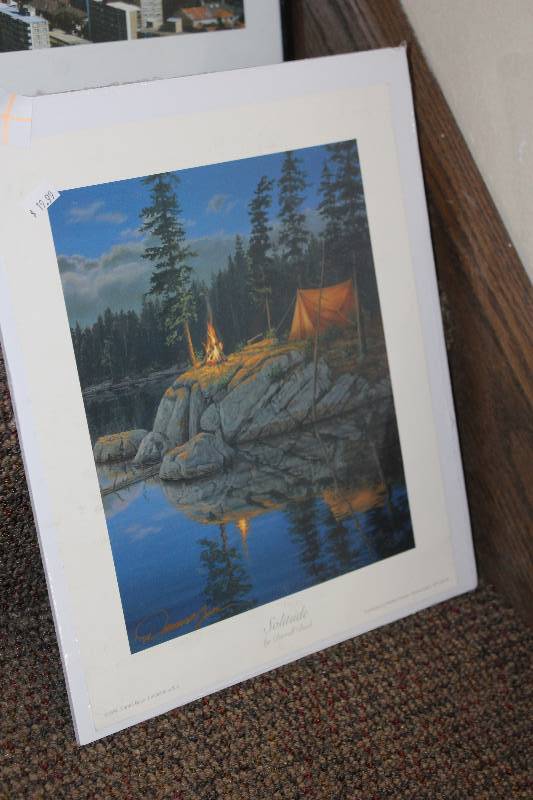 lot 87 image: Signed Wall Art Solitude by Darrell Bush