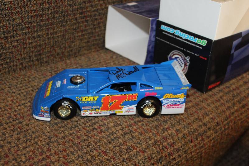 lot 93 image: Action Collectibles 124 Dale McDowell Signed Die-Cast Dirt Car