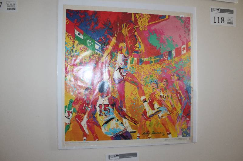 lot 119 image: 1976 Burger King Leroy Neiman Signed Art