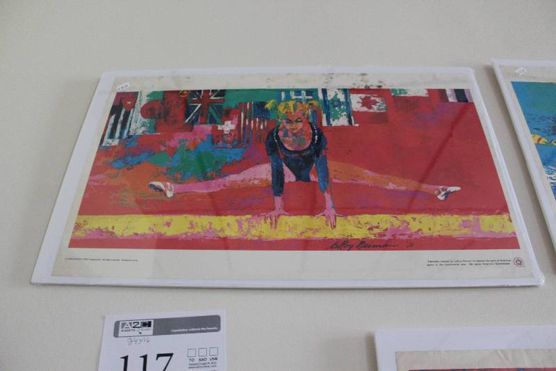 lot 117 image: 1976 Burger King Leroy Neiman Signed Art