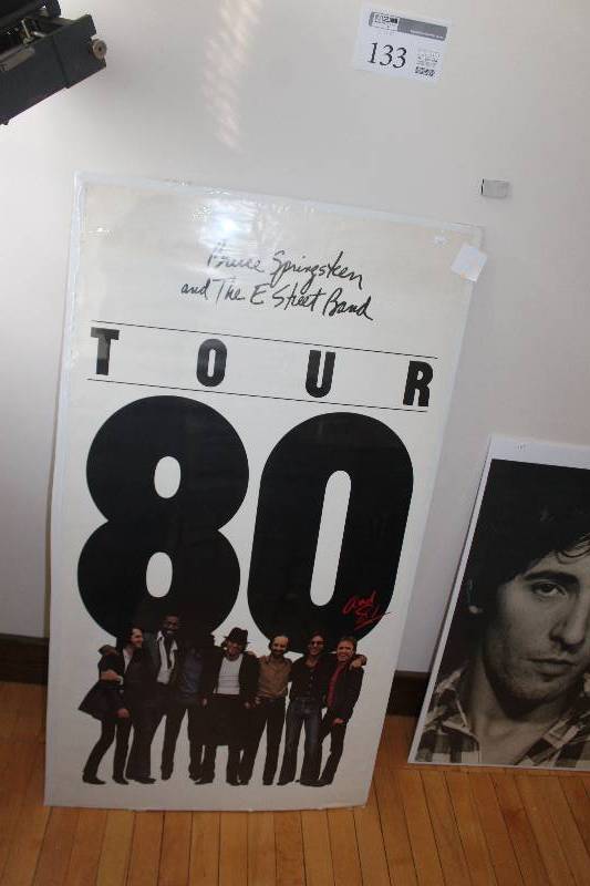 lot 133 image: 1980 Bruce Springsteen Tour Wall Art