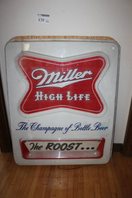 lot 159 image: Miller High Life Wall Art