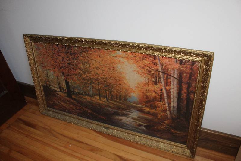 lot 160 image: 1959 Framed Signed Wall Art by Robert Wood