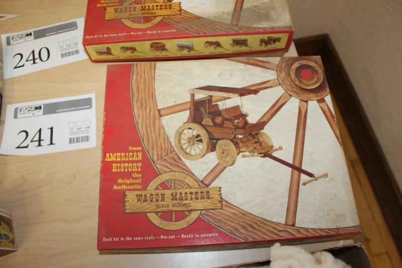 lot 241 image: Wagon Masters Scale Model Carved Wagon