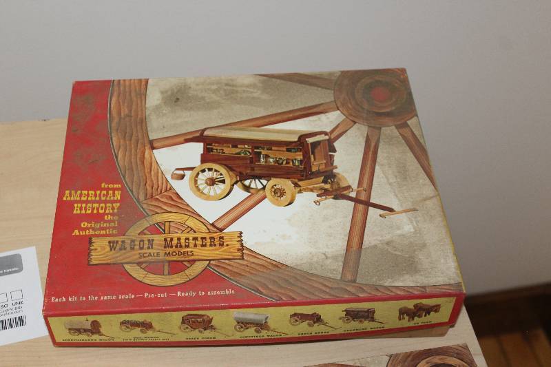 lot 240 image: Wagon Masters Scale Model Carved Wagon